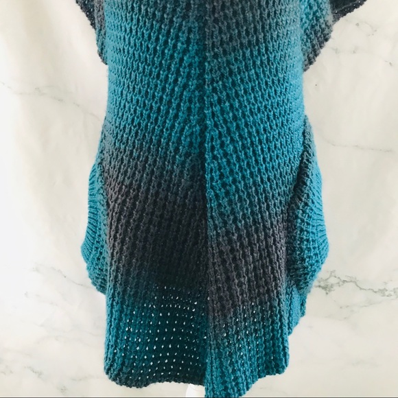 ORANGE FASHION VILLAGE Cowl Neck crocheted Poncho - Picture 8 of 8